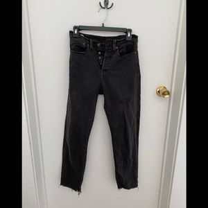 Levi’s high waisted jeans, cropped